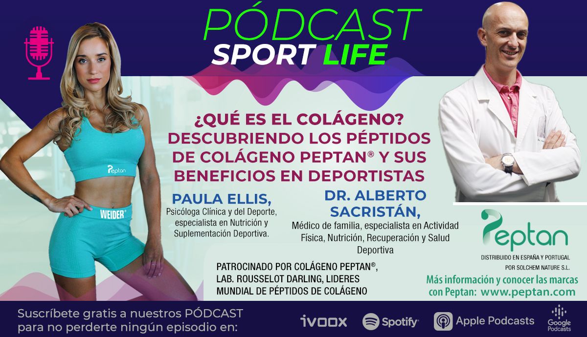 PODCAST SPORT LIFE #62. Descubre que son los péptidos de colágeno y por qué deberías tomarlos como deportista
