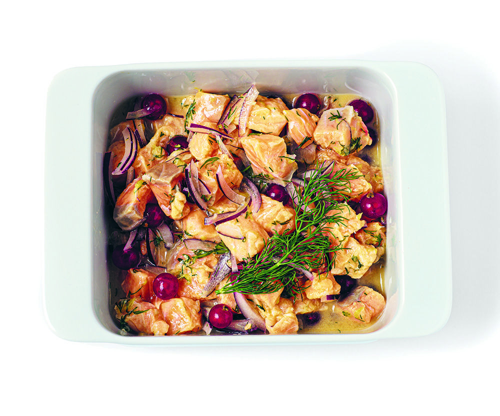 Ceviche de salmón Ceviche de salmón