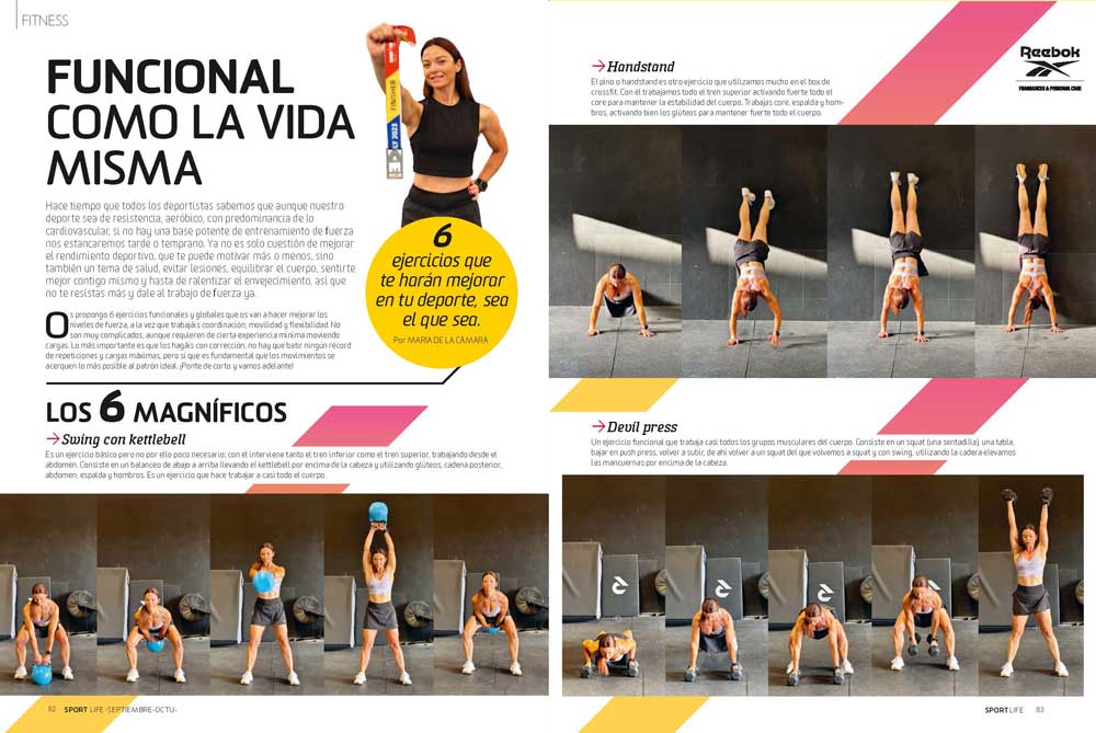 María de la Cámara nos da una potente rutina de entrenamiento funcional en SPORTLIFE 282 María de la Cámara nos da una potente rutina de entrenamiento funcional en SPORTLIFE 282
