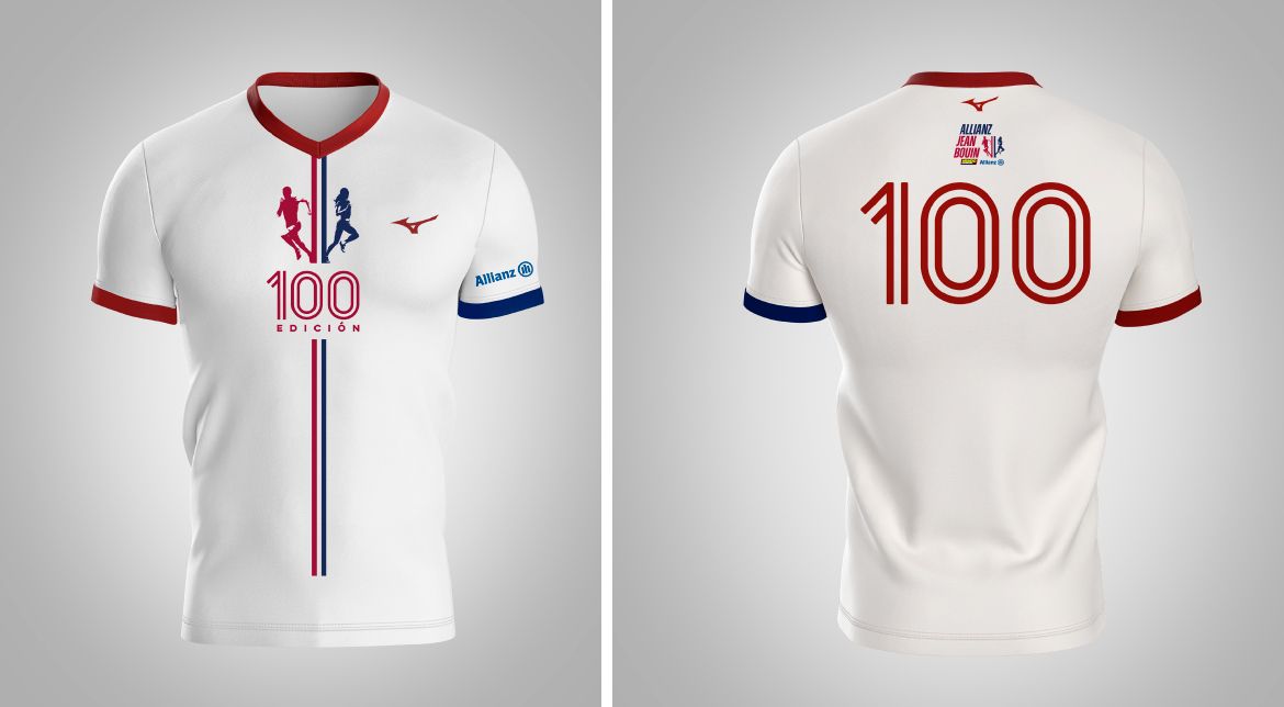 La camiseta de la edición número 100 de la Jean Bouin fabricada por Mizuno