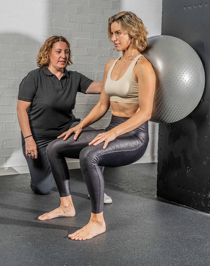 Sentadilla con Fitball