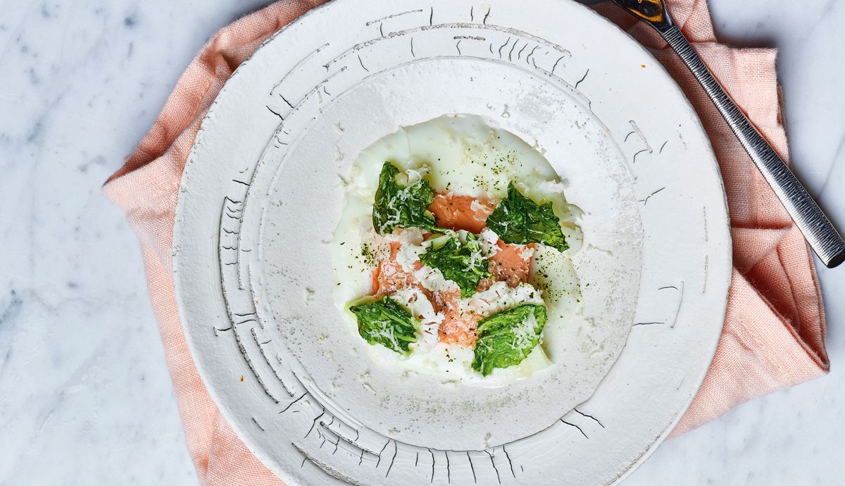 Receta de Trucha de montaña asada con Beurre Blanc de Manzana 