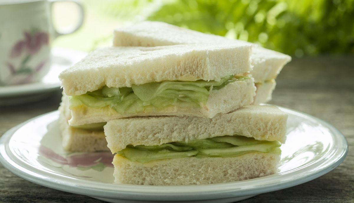 Sandwich de mantequilla y pepino, el bocadillo perfecto para deportistas Sandwich de mantequilla y pepino, el bocadillo perfecto para deportistas