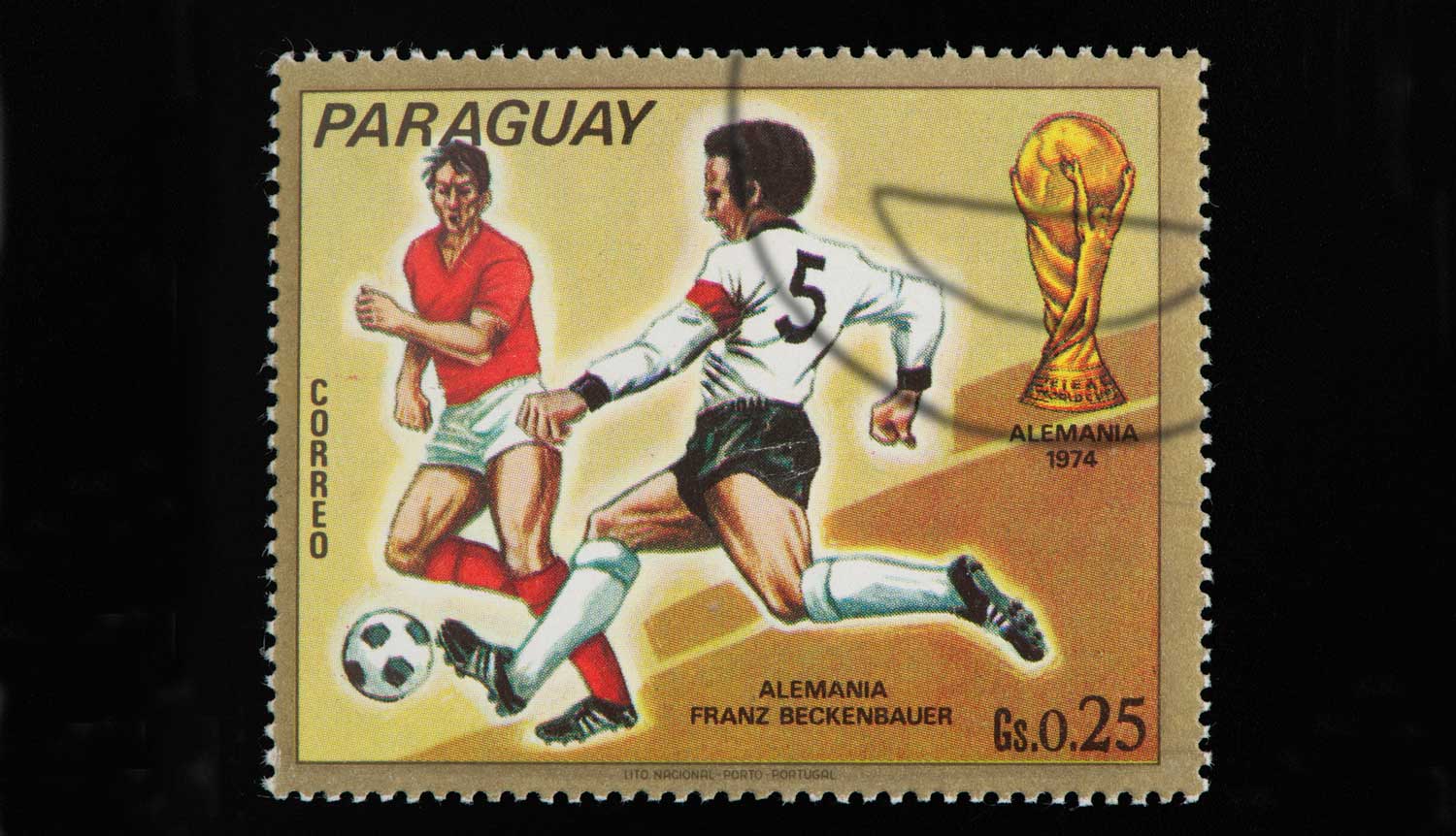 Franz Beckenbauer en un sello de Paraguay (Imagen: iStock)