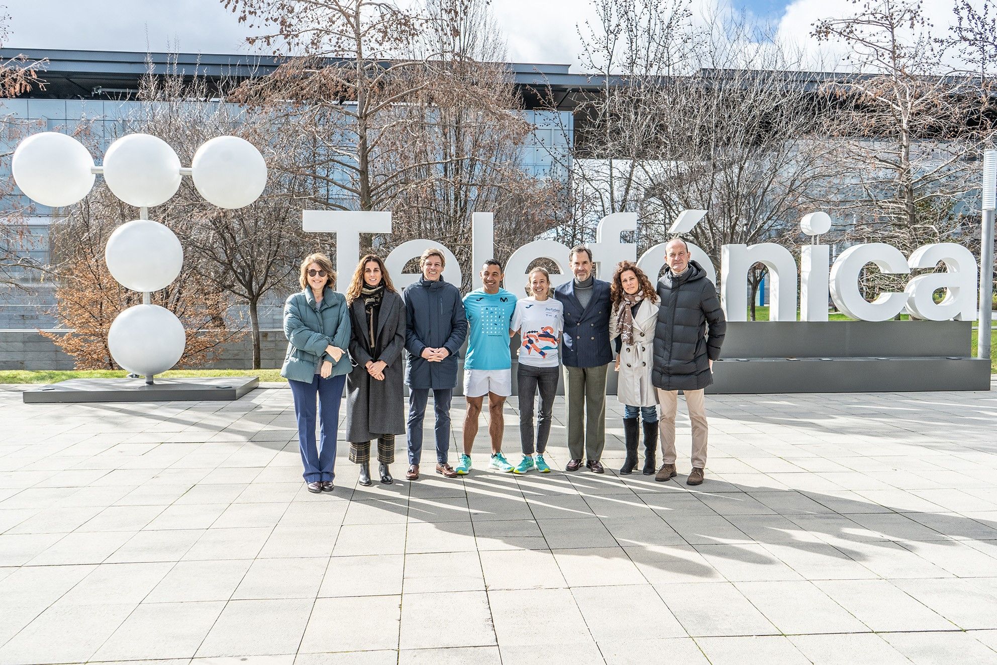 Una imagen de la presentación de la camiseta oficial del Movistar Madrid Medio Maratón 2024.