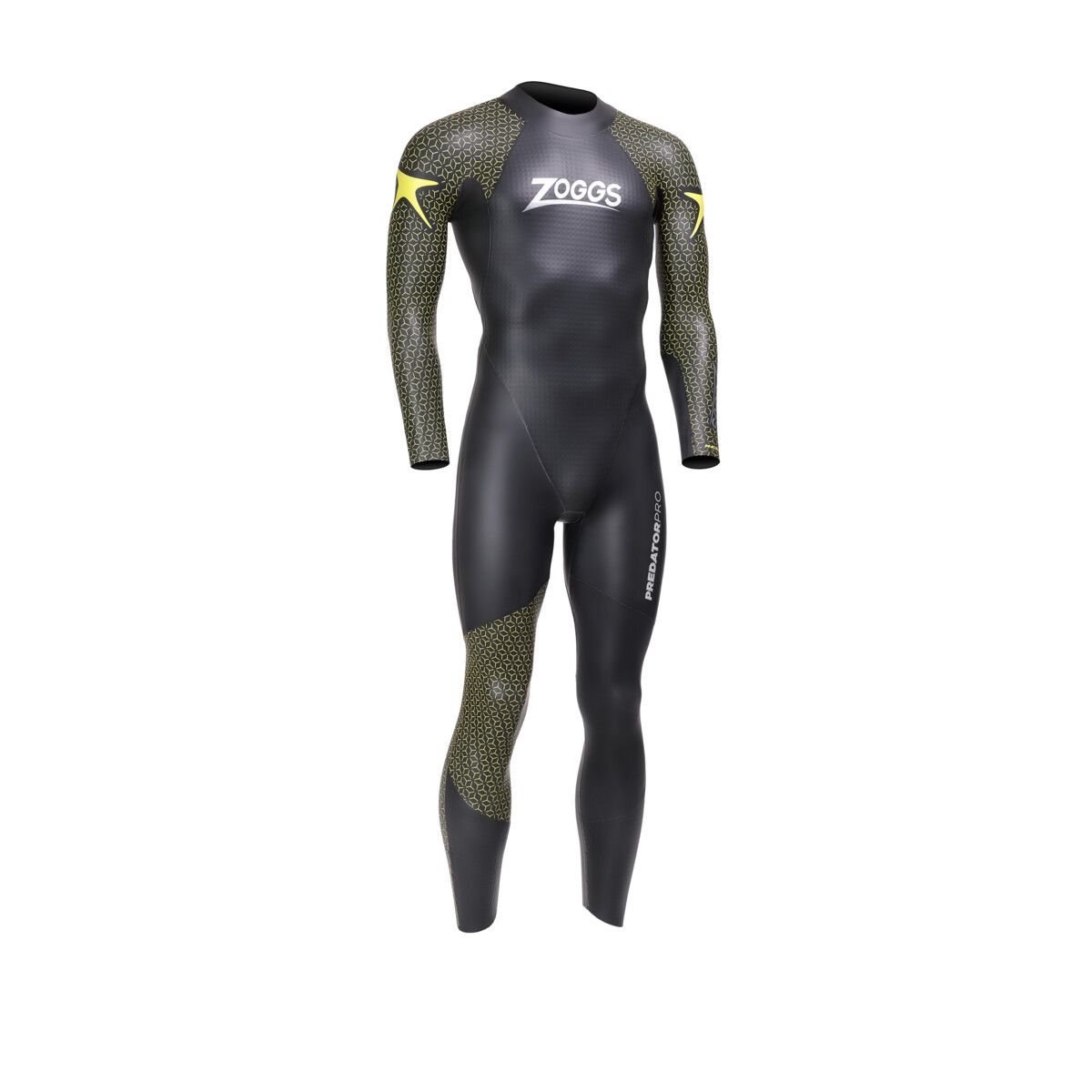 mens predator pro fs triathlon wetsuit black yellow