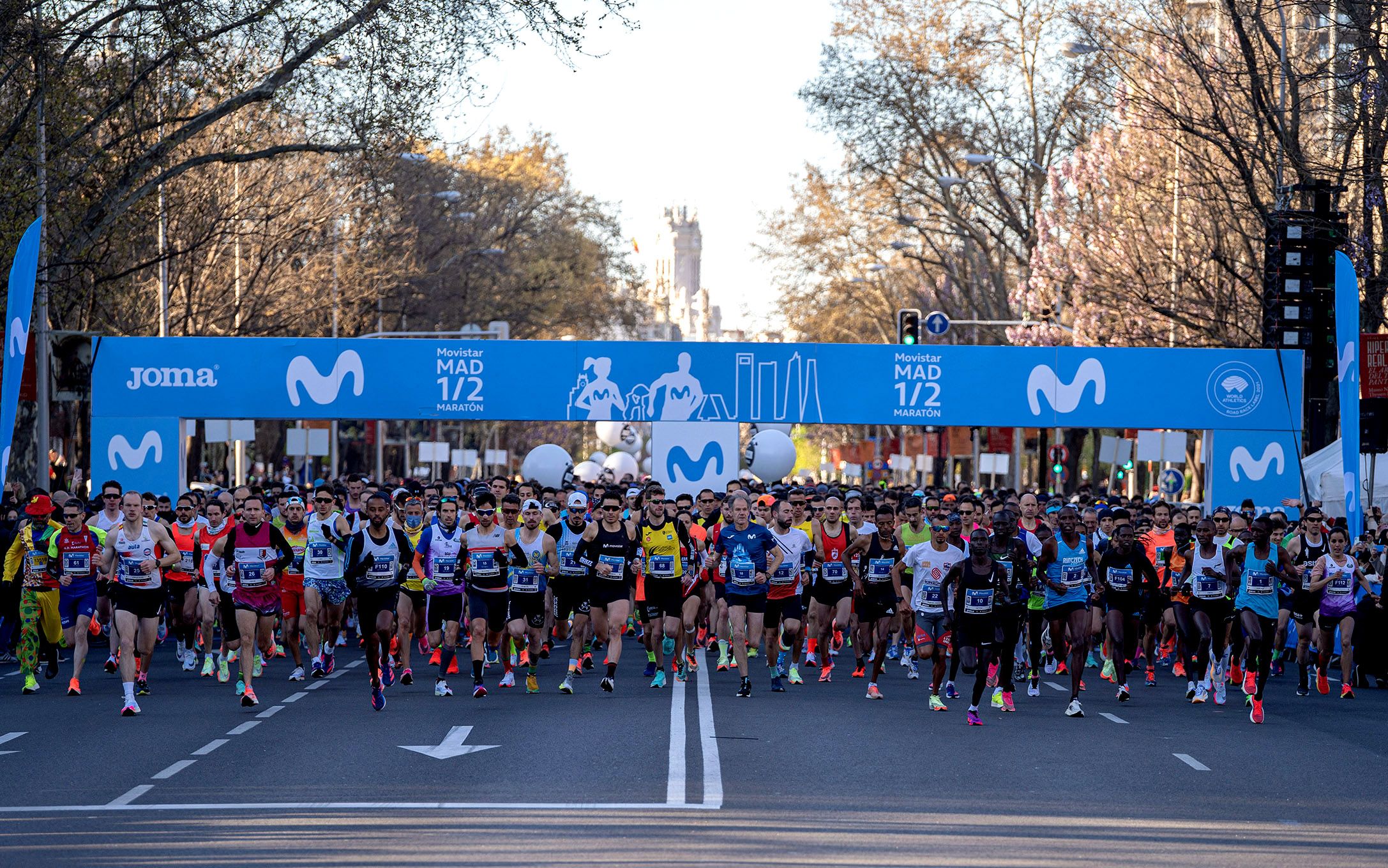 Salida del Movistar Madrid Media Maratón.