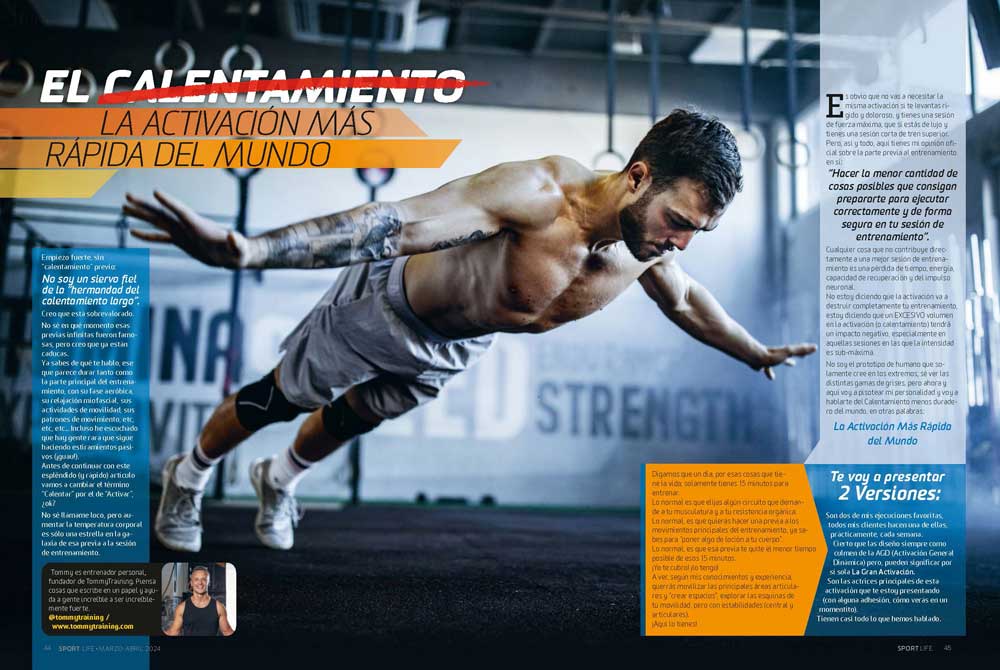 Así debes hacer tu activación previa al entrenamiento. Palabra de Tommy Álvarez. Así debes hacer tu activación previa al entrenamiento. Palabra de Tommy Álvarez.