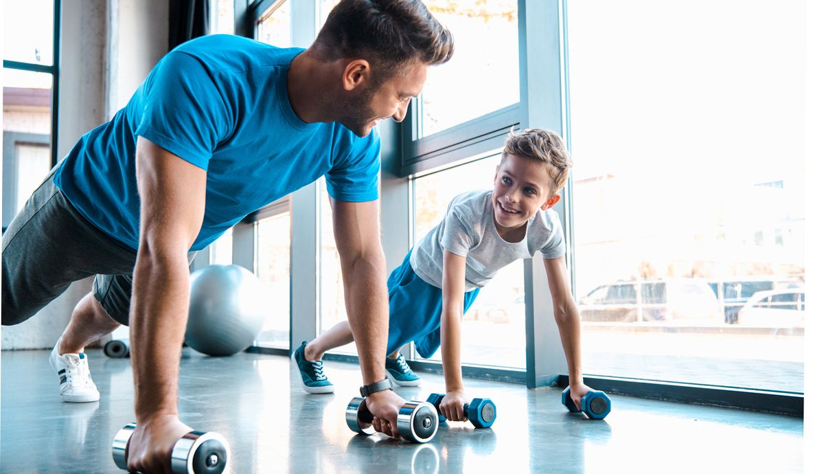 Entrenamientos para el día del padre con tus hijos