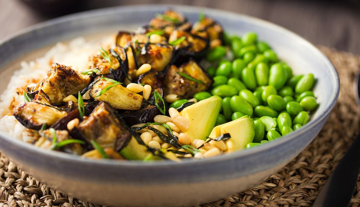 Receta de Teriyaki de soja y berenjena Receta de Teriyaki de soja y berenjena