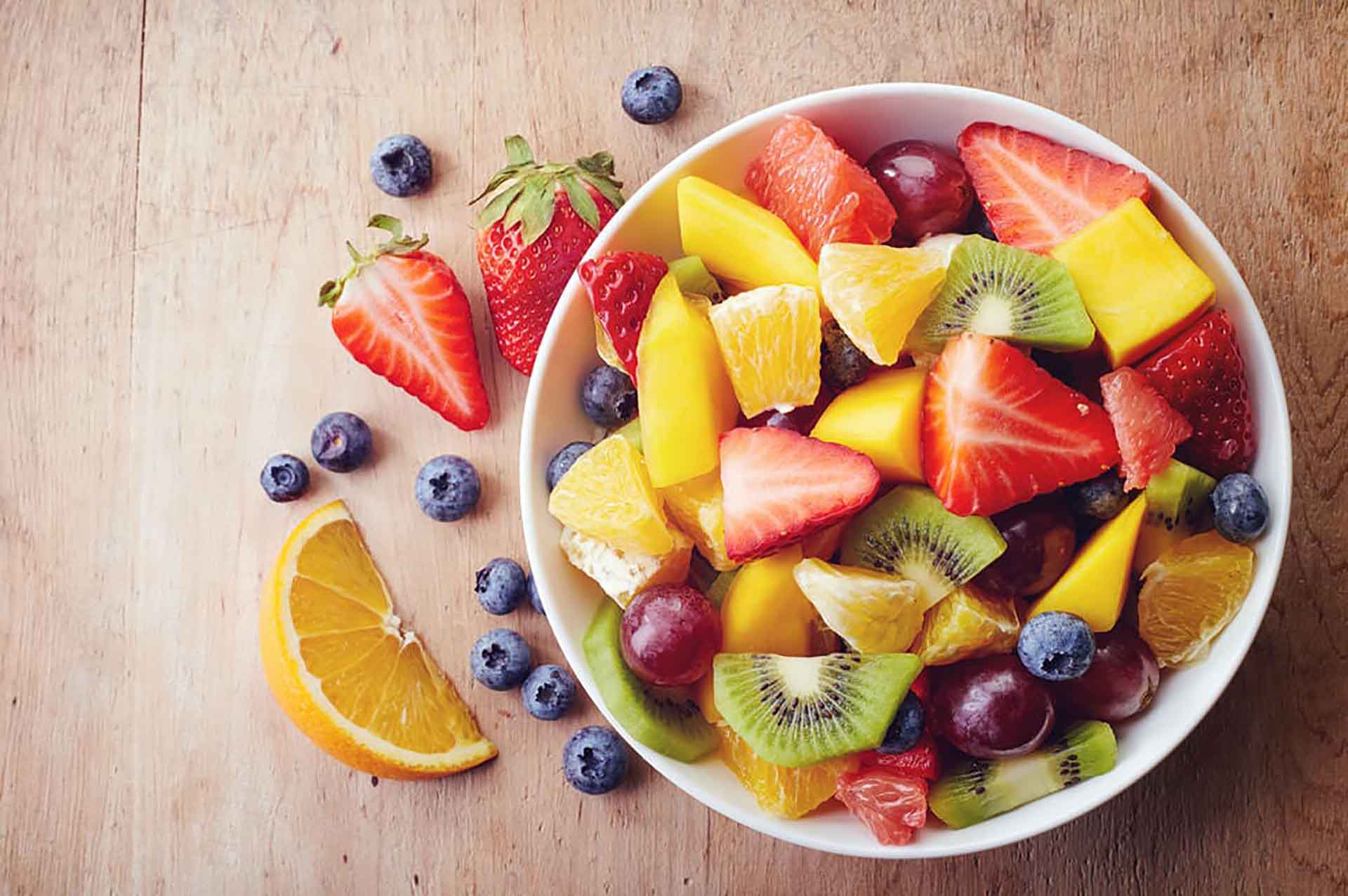 El error de cenar sólo fruta
