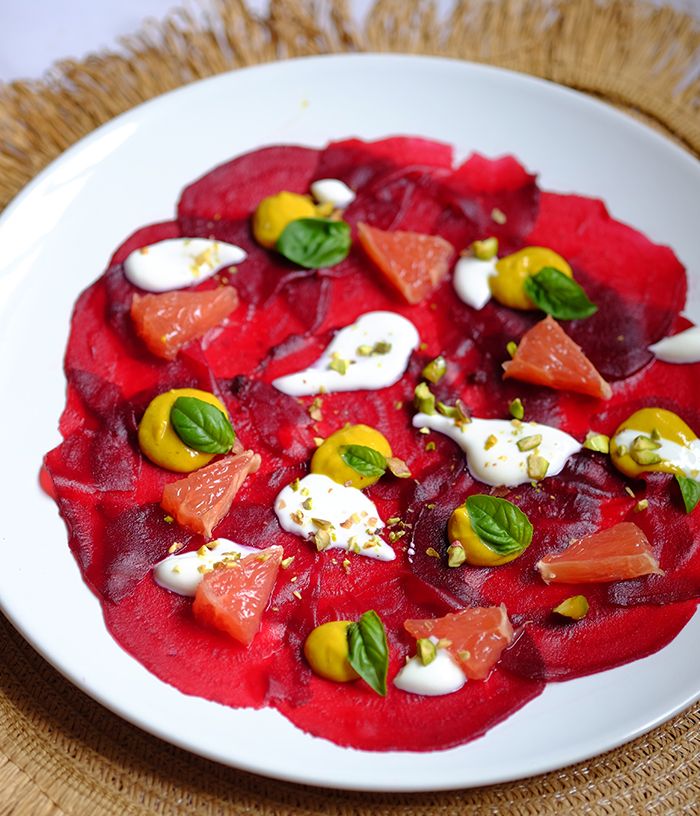Carpaccio de remolacha