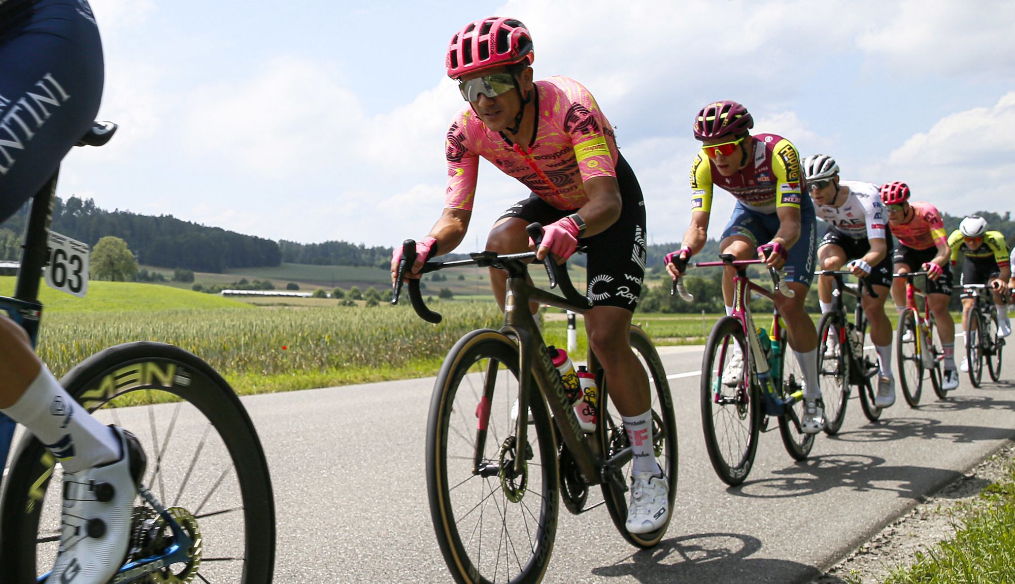 richard carapaz en una imagen de la vuelta a suiza richard carapaz en una imagen de la vuelta a suiza