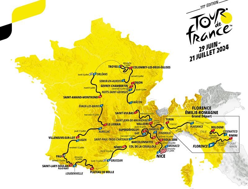 recorrido del tour 2024 recorrido del tour 2024