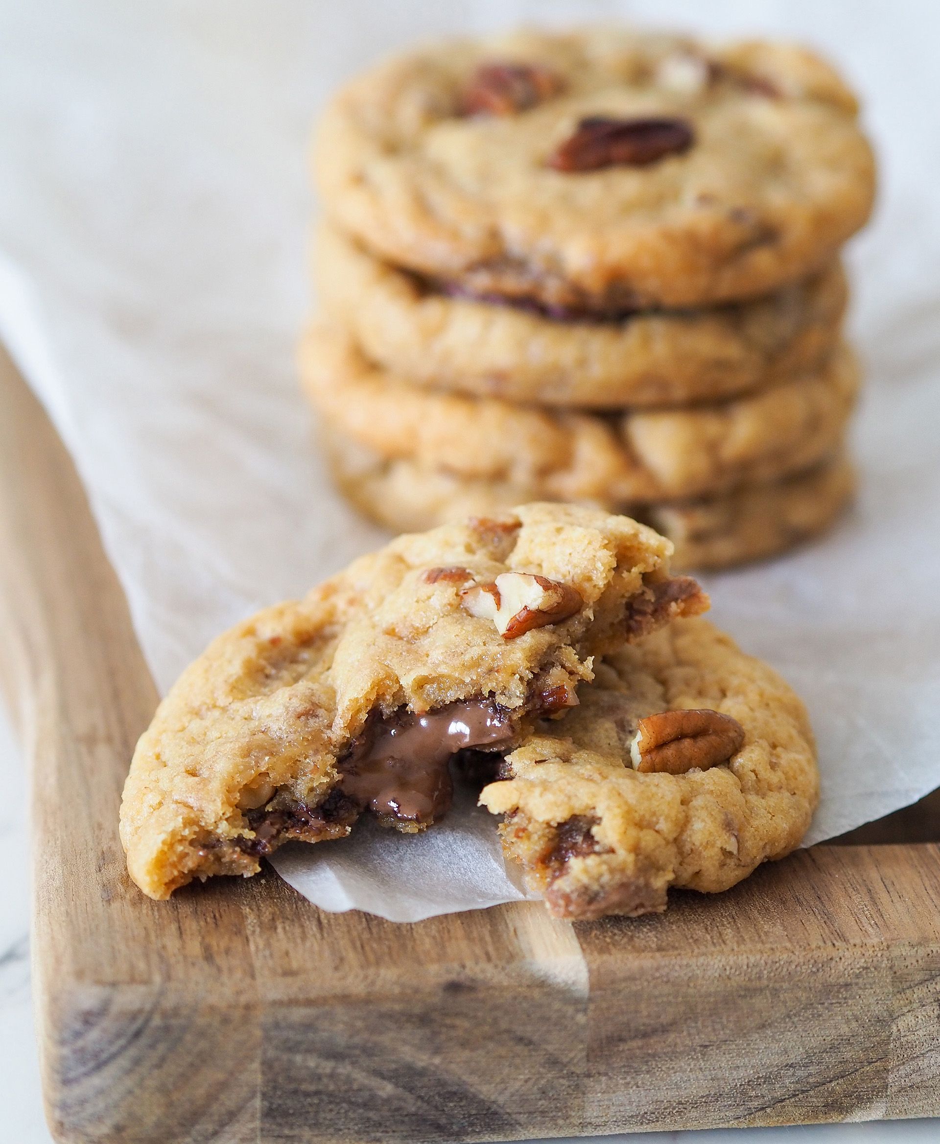 Receta de Cookies de plátano y crema de chocolate y avellana
