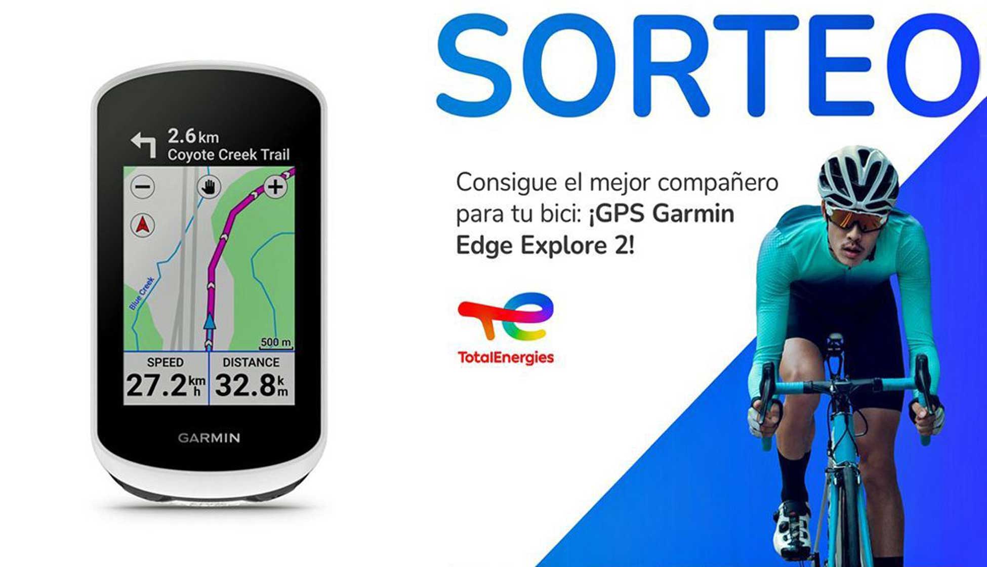 TotalEnergies sortea dos ciclocomputadores Garmin Explore 2