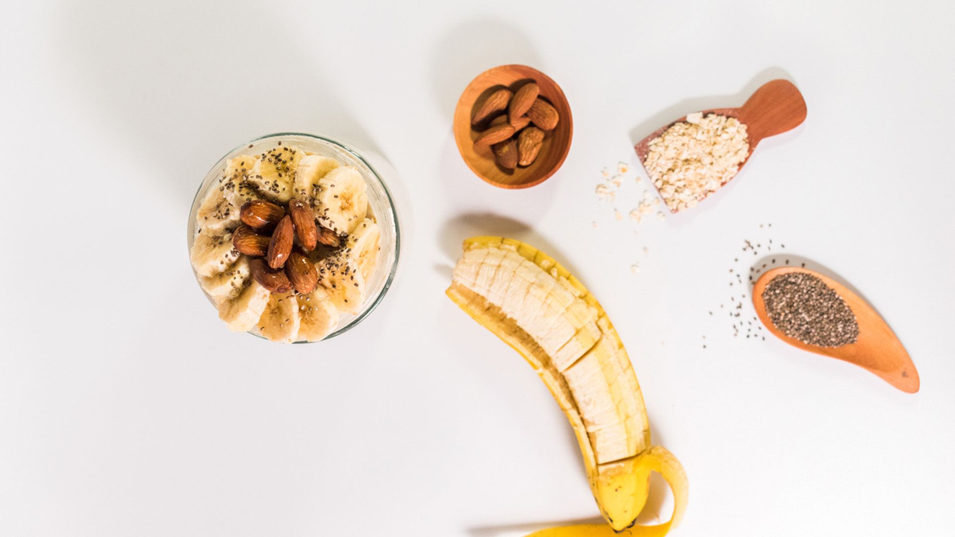 Receta de helado de plátano, avena y chía