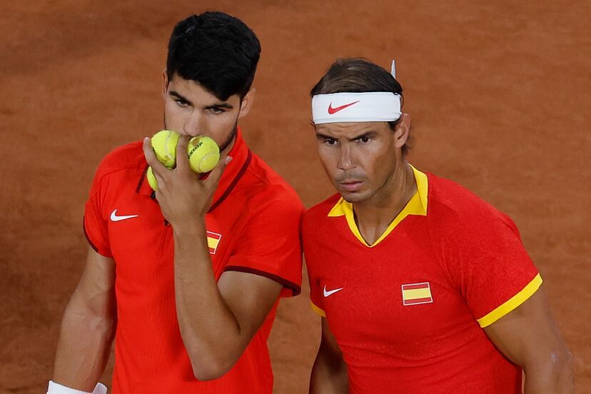 Nadal y Alcaraz, eliminados en dobles