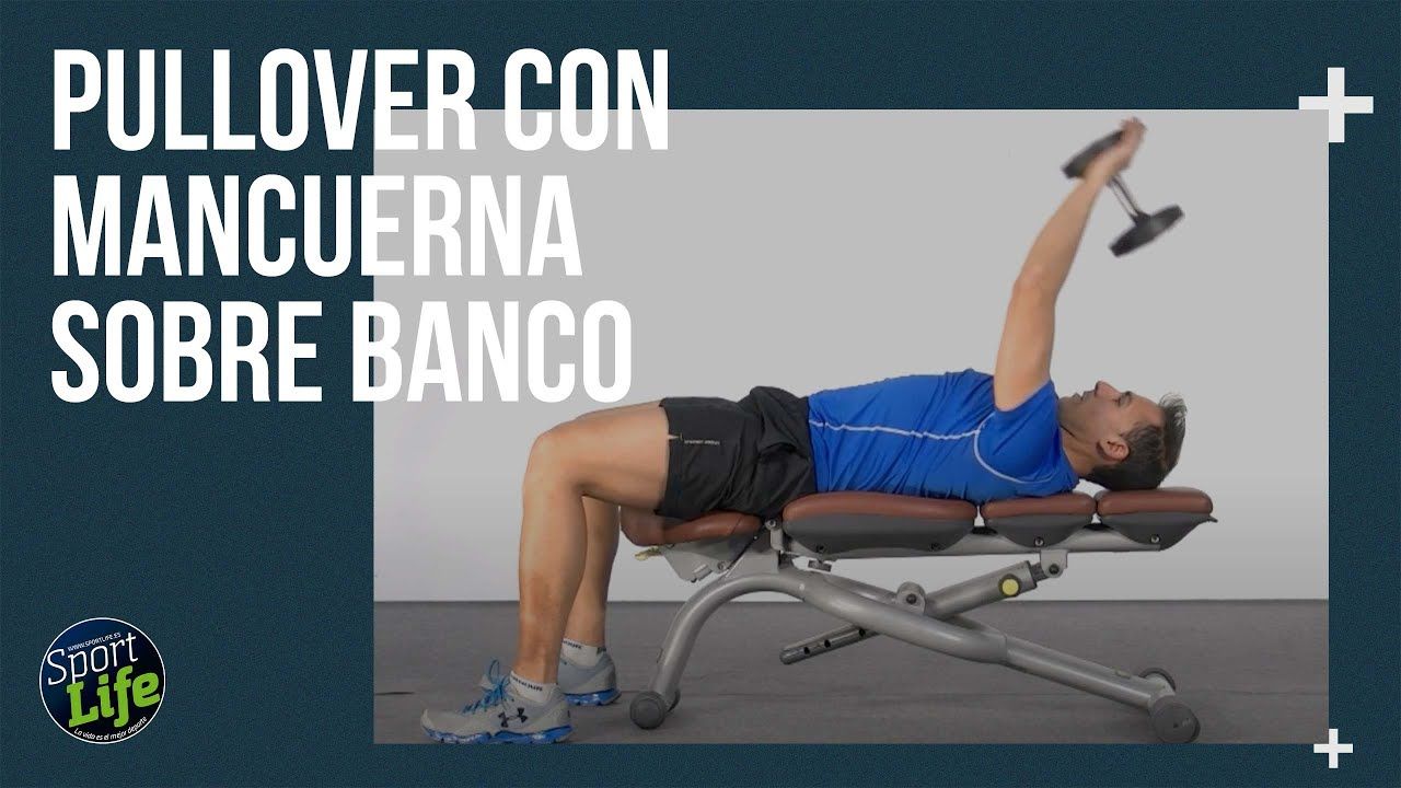Pullover con mancuerna sobre banco
