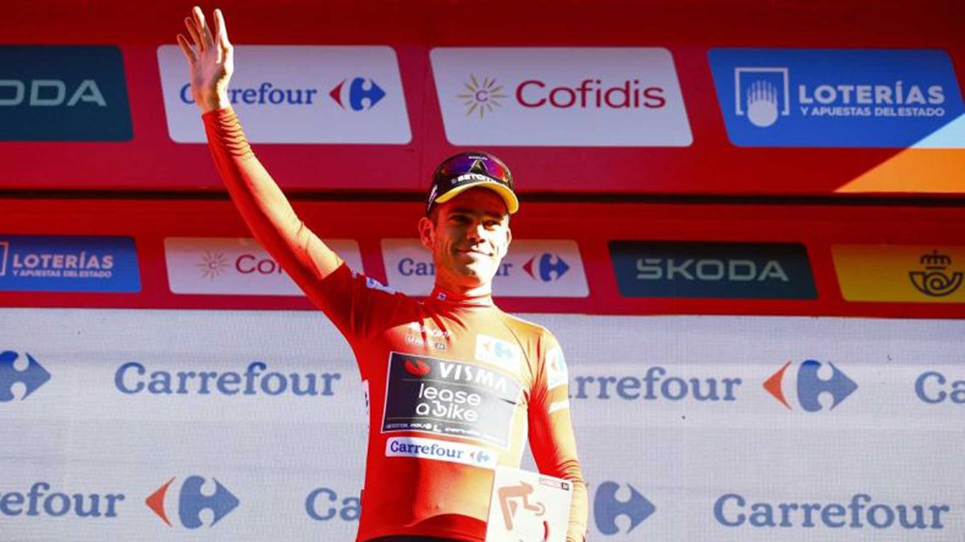Wout van Aert (Visma Lease a Bike) tras su victoria en la primera etapa de la Vuelta 2024