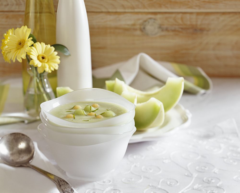 Sopa fria de melon Sopa fria de melon