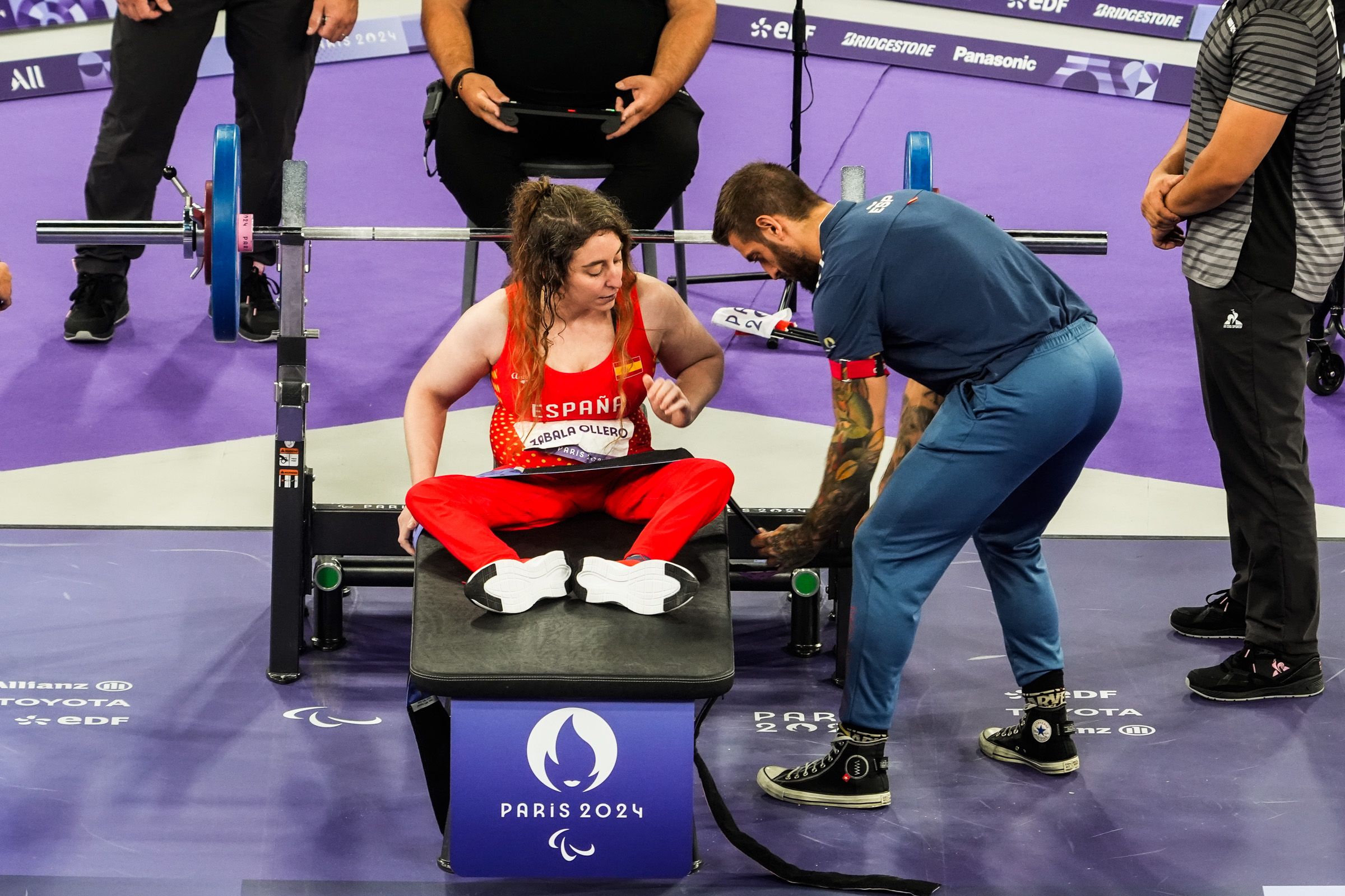 Loida Zabala Oller en la final de mujeres 50 KG (1) Loida Zabala Oller en la final de mujeres 50 KG (1)