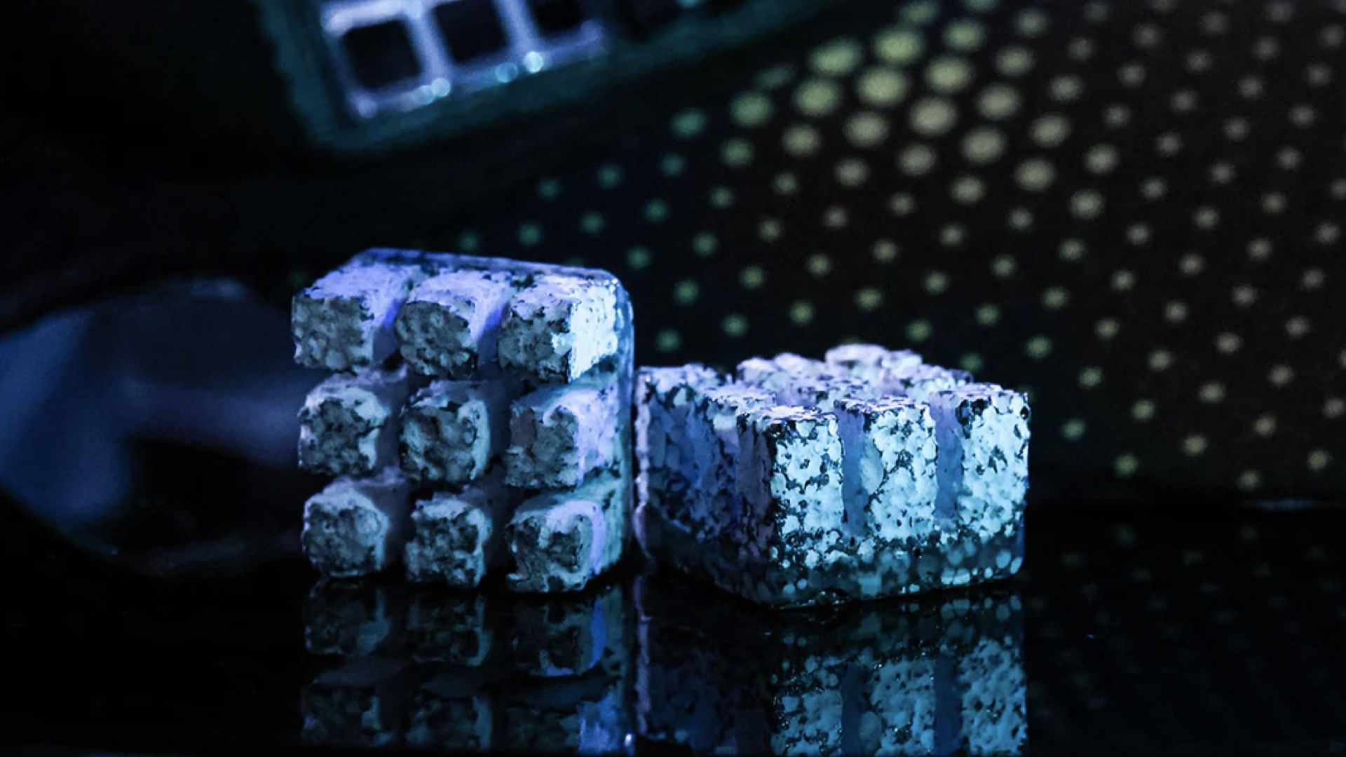 Detalle de las piezas que provocan la sensación de frescor mientras corres.