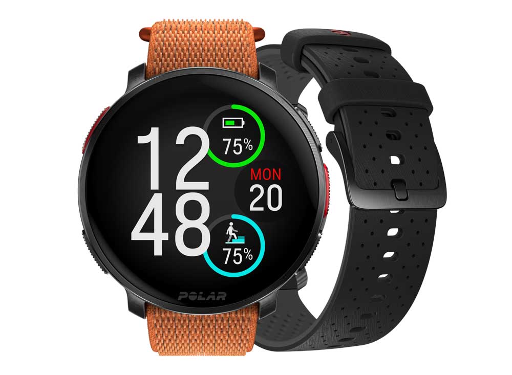 El nuevo pack del Polar Vantage V3 negro incluye la correa H&L naranja de regalo