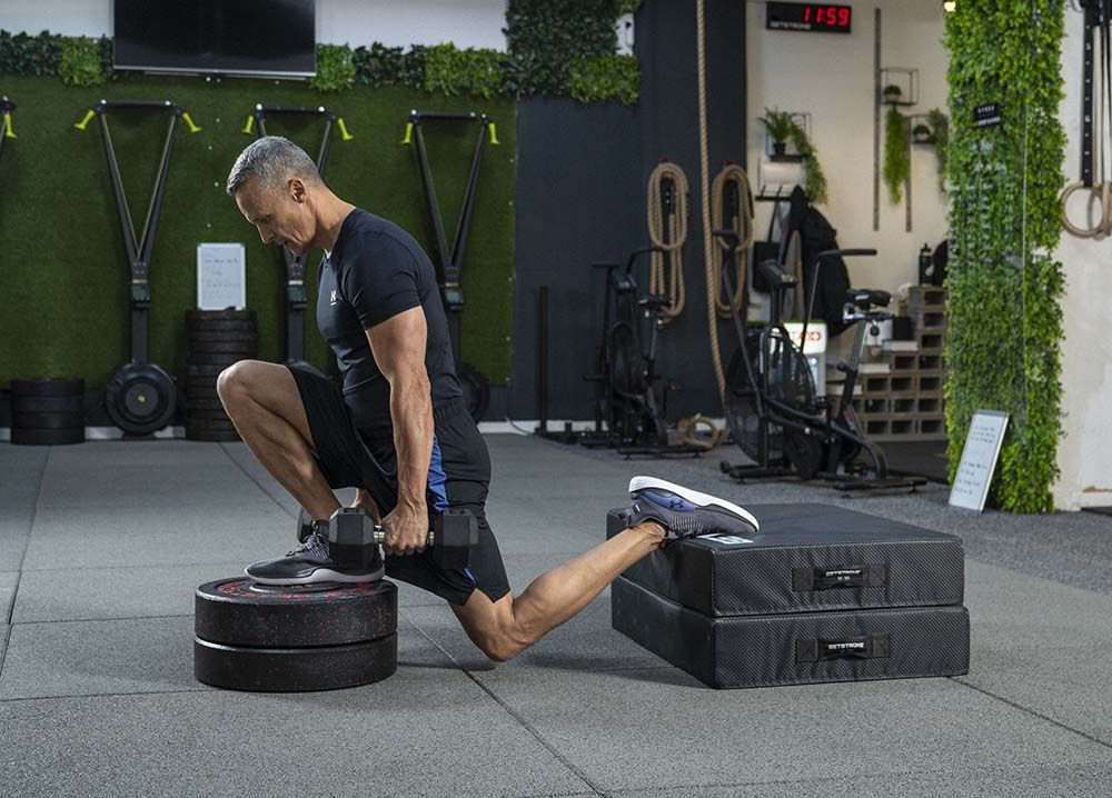 Squat Split búlgaro Déficit