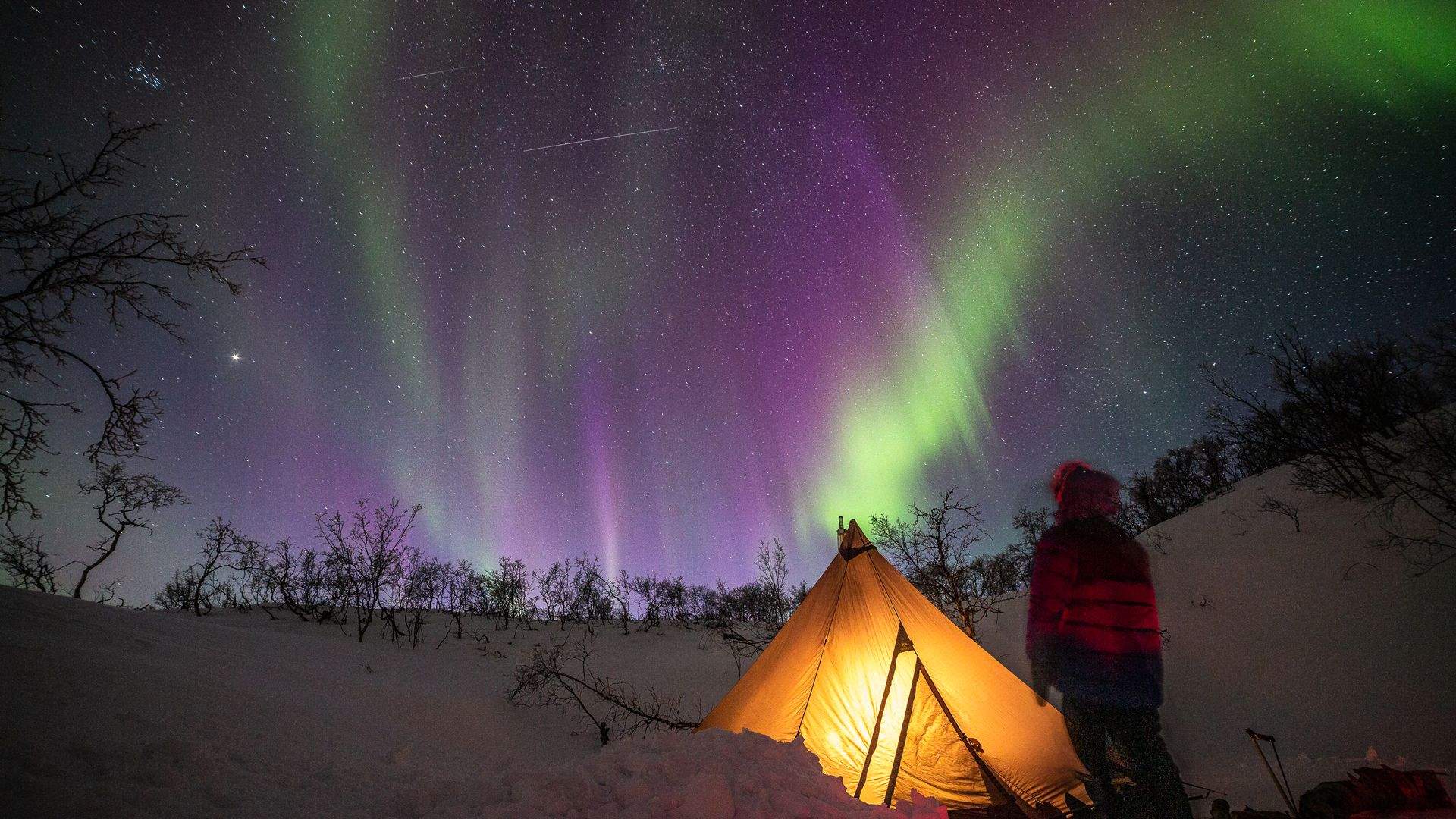 Aurora Boreal en la Polar Bear Expedition. Foto de Javier Marven.