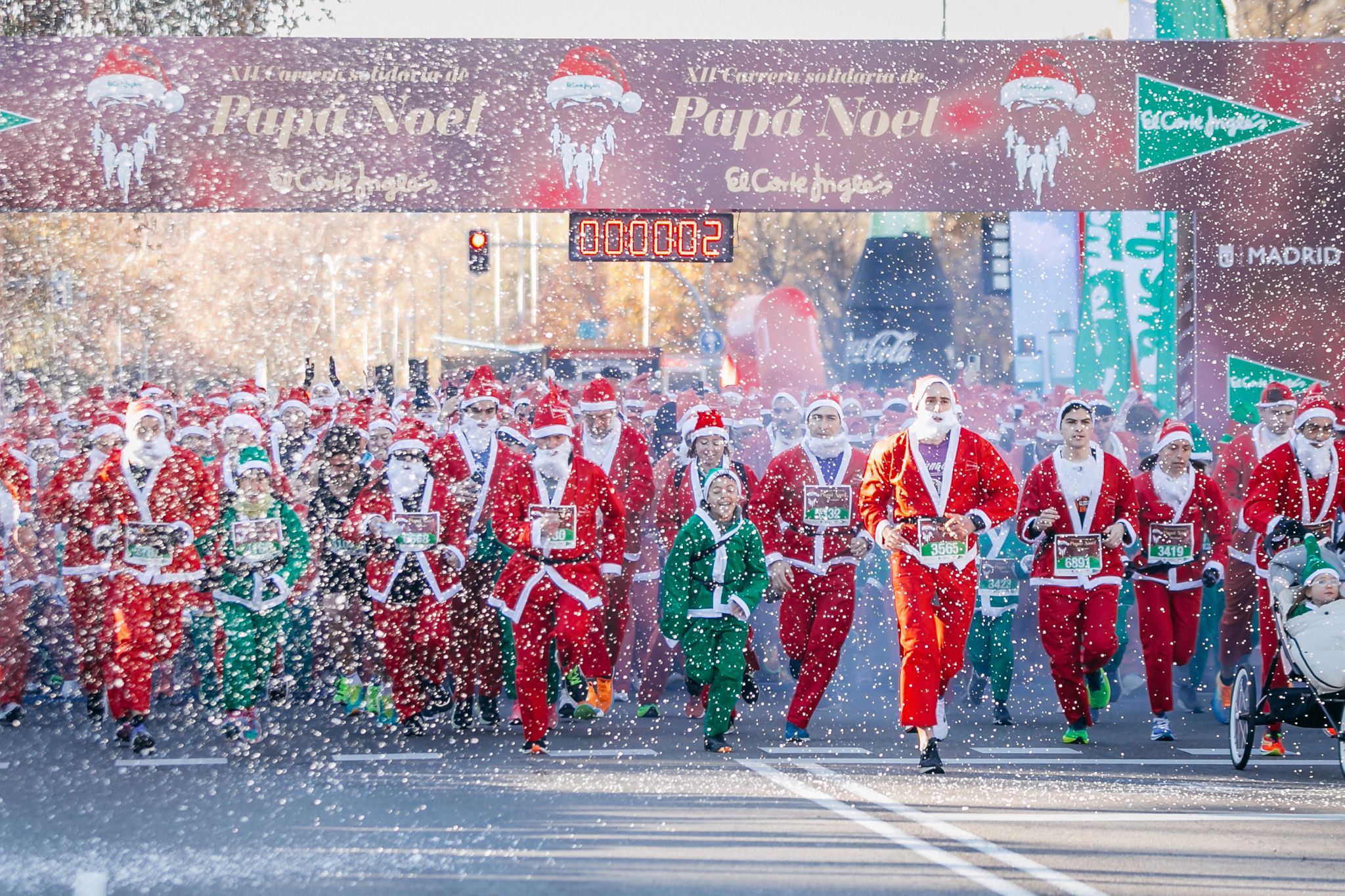 Salida de la Carrera Papá Noel de Madrid