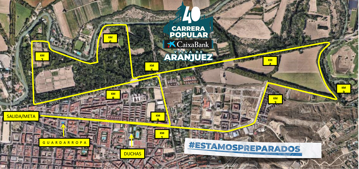 plano recorrido aranjuez
