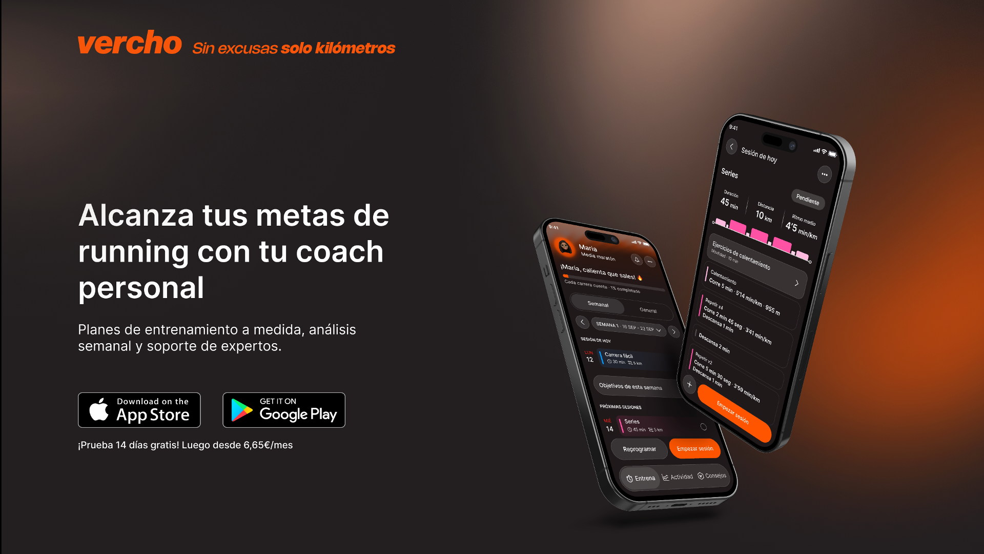 Vercho, el nuevo coach virtual que lleva el running al siguiente nivel.