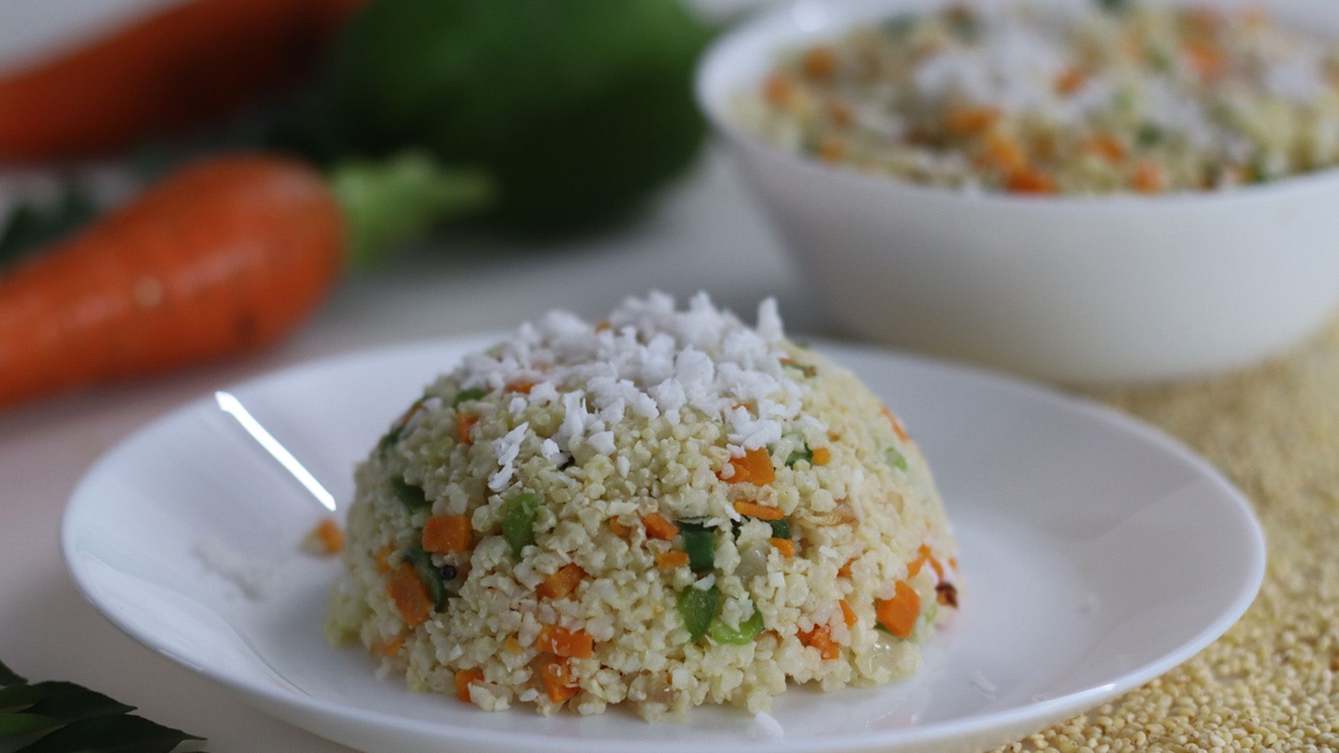 Proso Millet Uppuma, un plato nutritivo con mijo del sur de la India