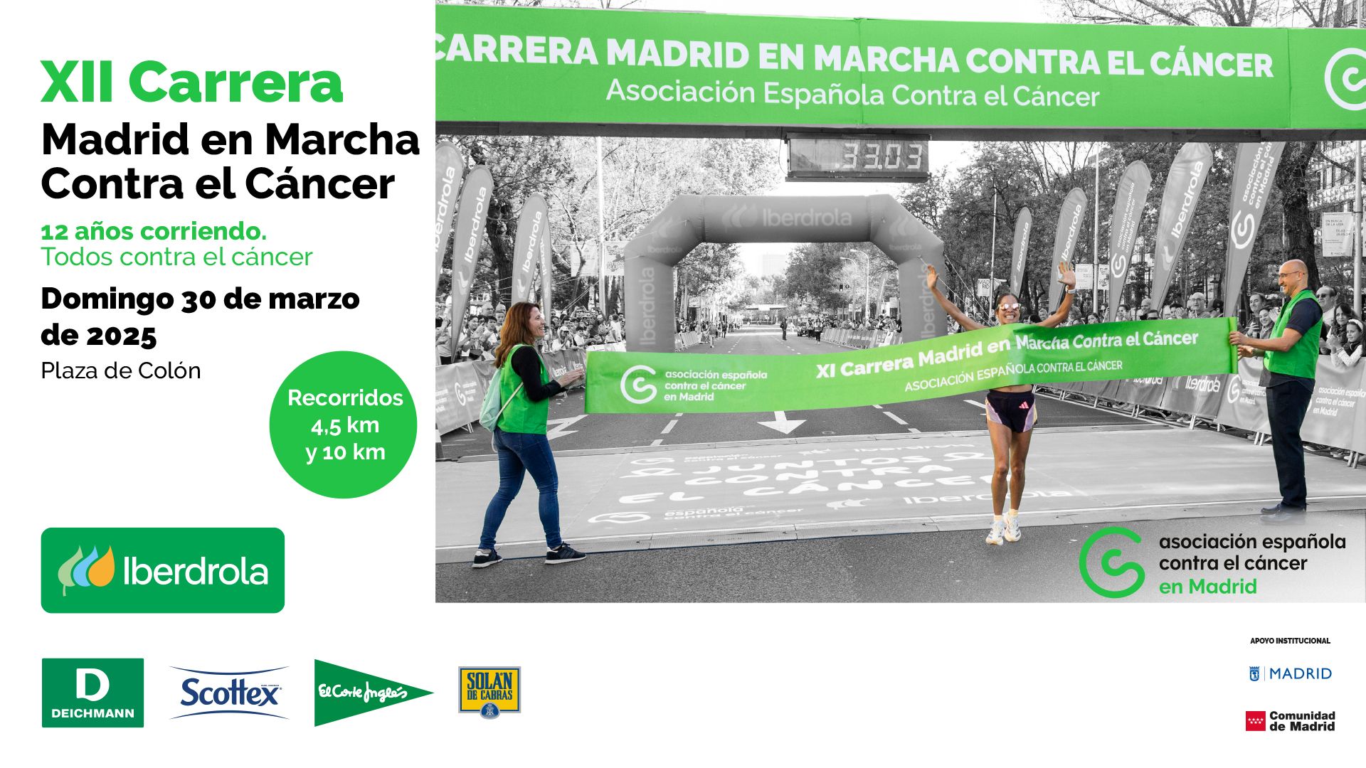 Abiertas las inscripciones para Madrid en Marcha CONTRA EL CÁNCER