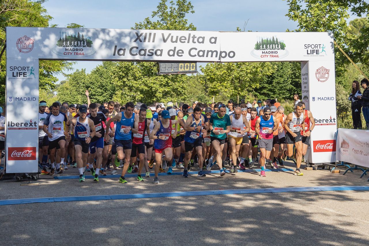 Imagen de la salida de la Madrid City Trail, la tradicional Vuelta a la Casa de Campo