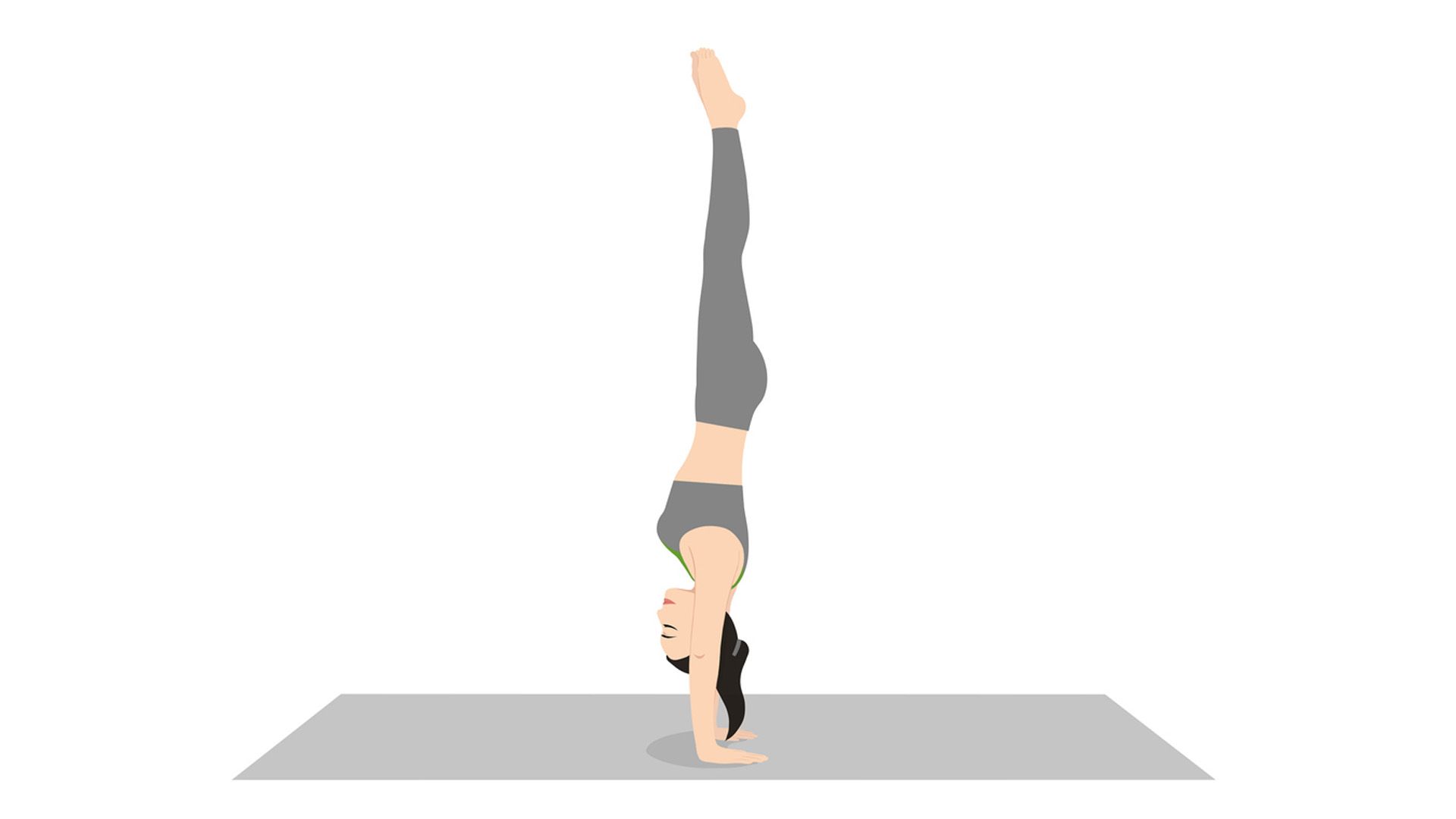 Postura del pino o handstand en yoga: Adho Mukha Vrksasana