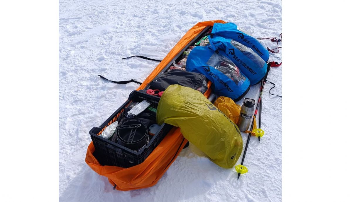 Equipo para la expedición al Polo Sur de Antonio de la Rosa