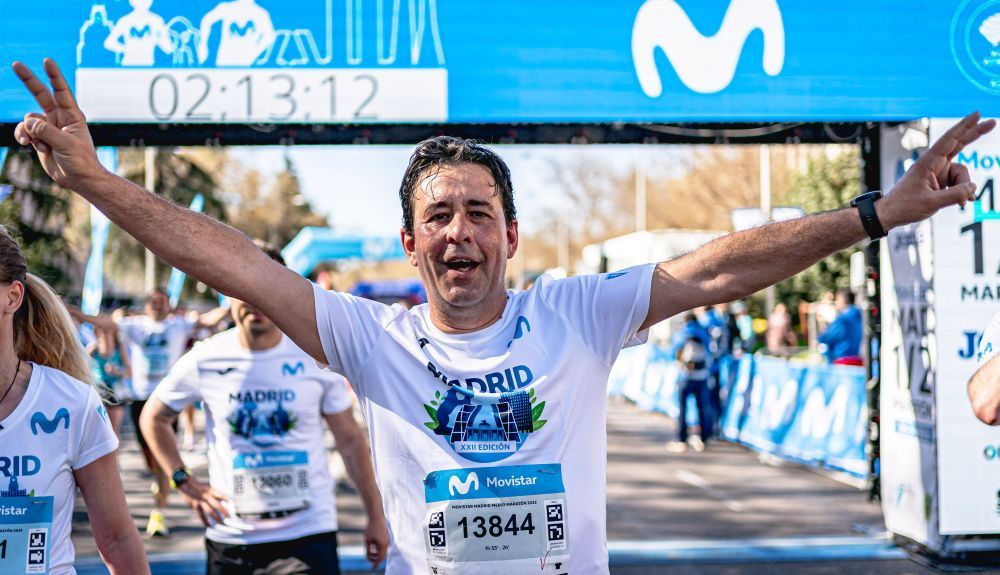 Emoción en la meta del Movistar Madrid Medio Maratón