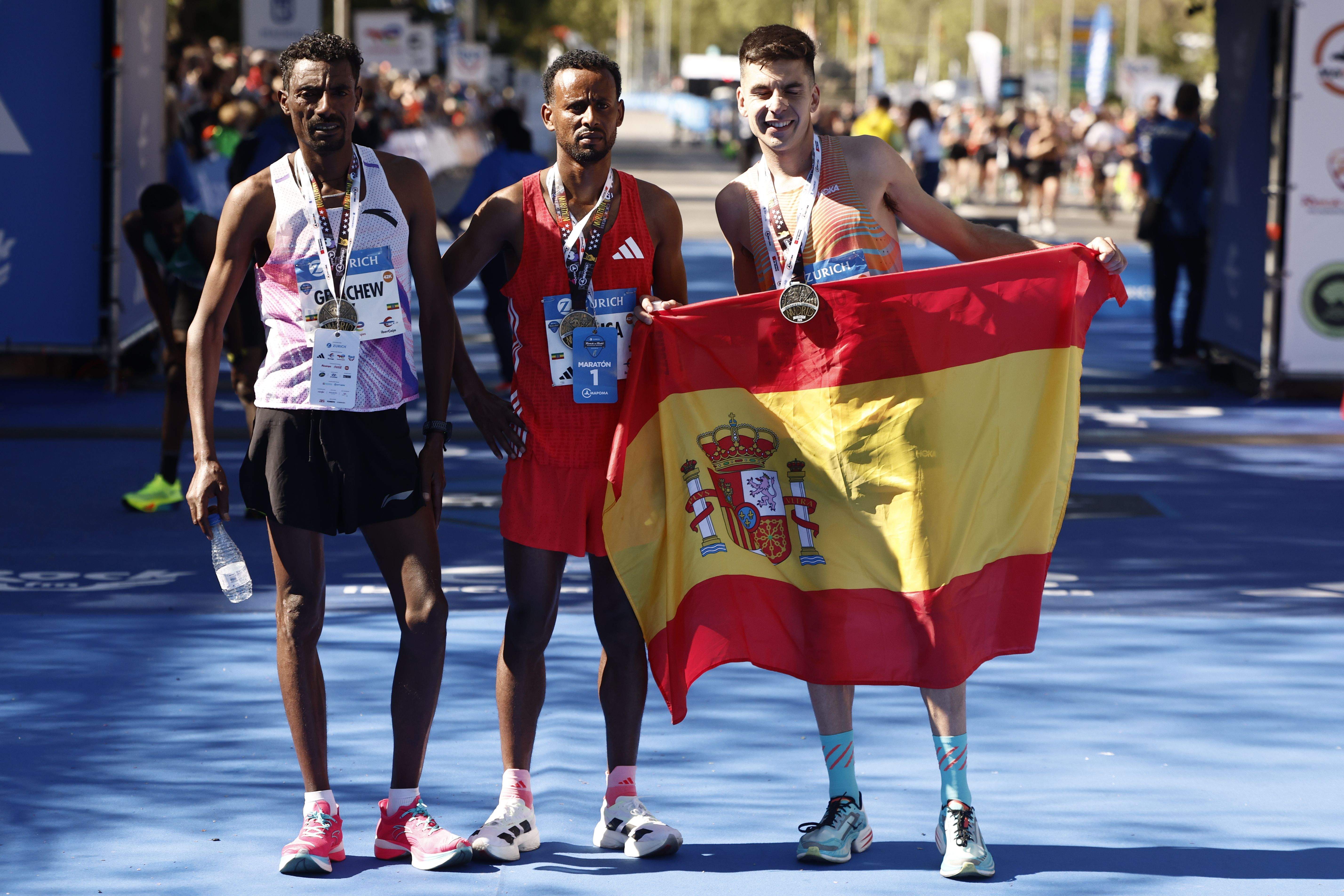 Yago Rojo consiguió el podio para España en el Maratón de Madrid