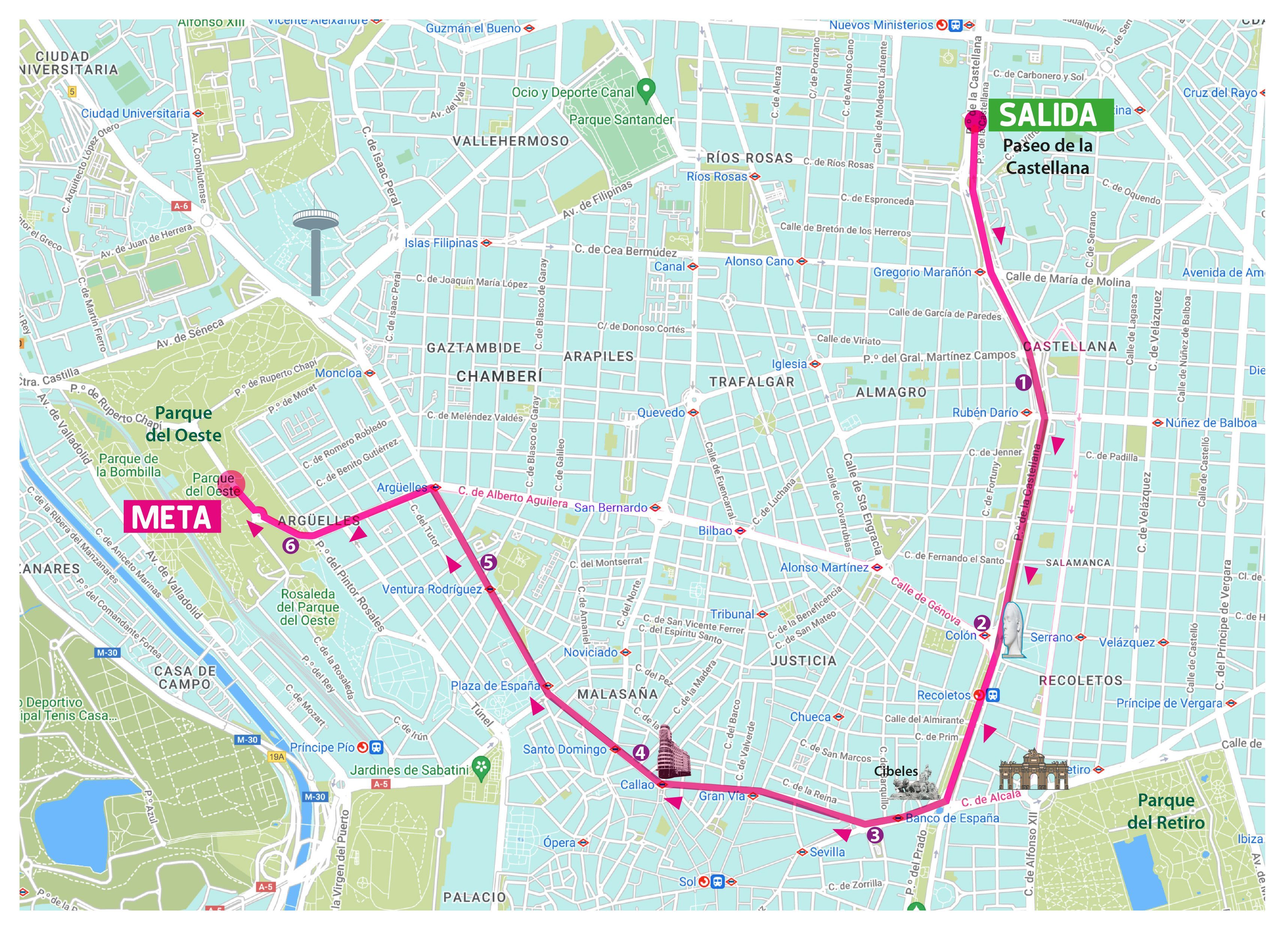 Recorrido CM Madrid 25