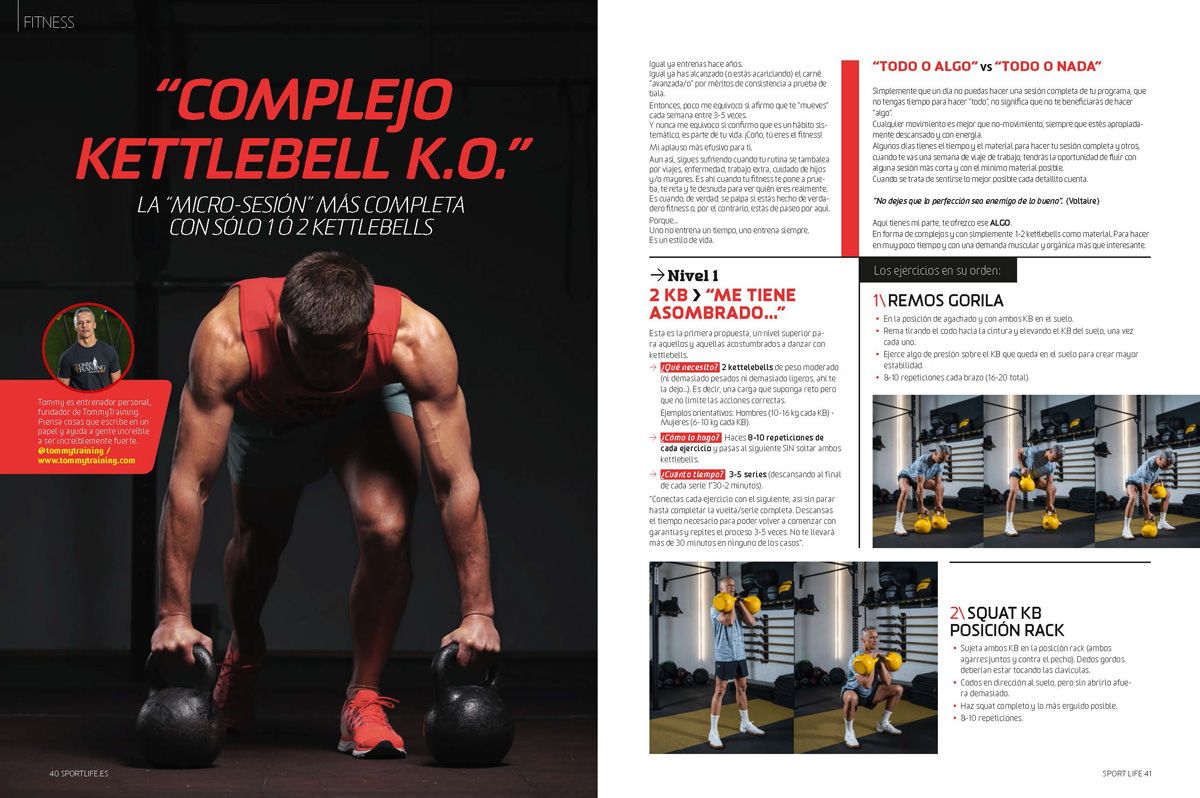 Tommy Álvarez te pone a tope con las kettlebells Tommy Álvarez te pone a tope con las kettlebells