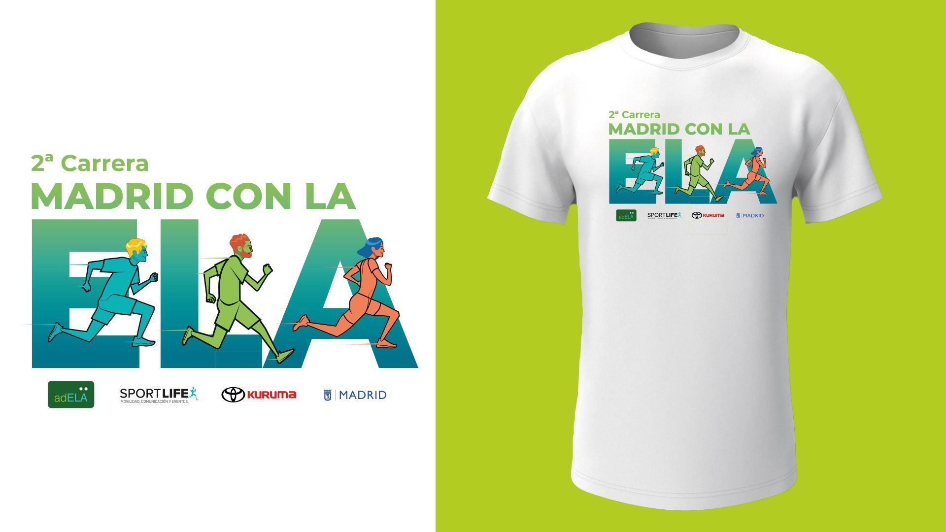 Camiseta Carrera Madrid con la ELA 2025