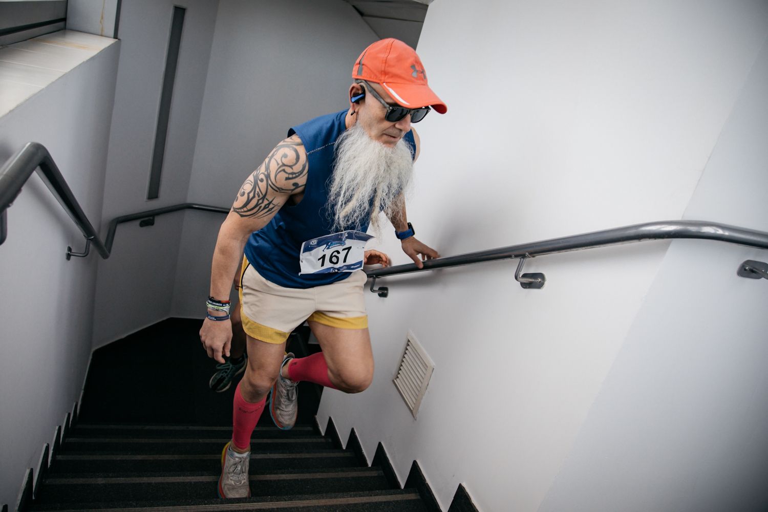 Imagen de la última edición de la Carrera Vertical Torre Emperador Castellana