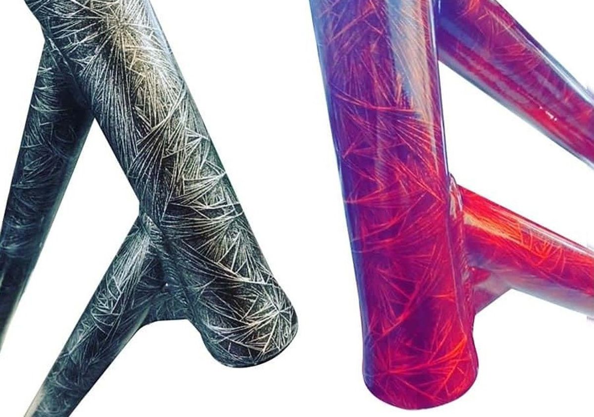 Pintura bicicleta - cristales