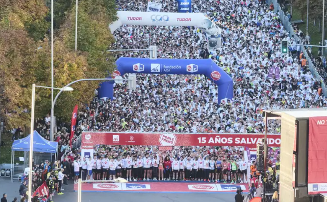 La multitudinaria salida de la Carrera Ponle Freno Madrid