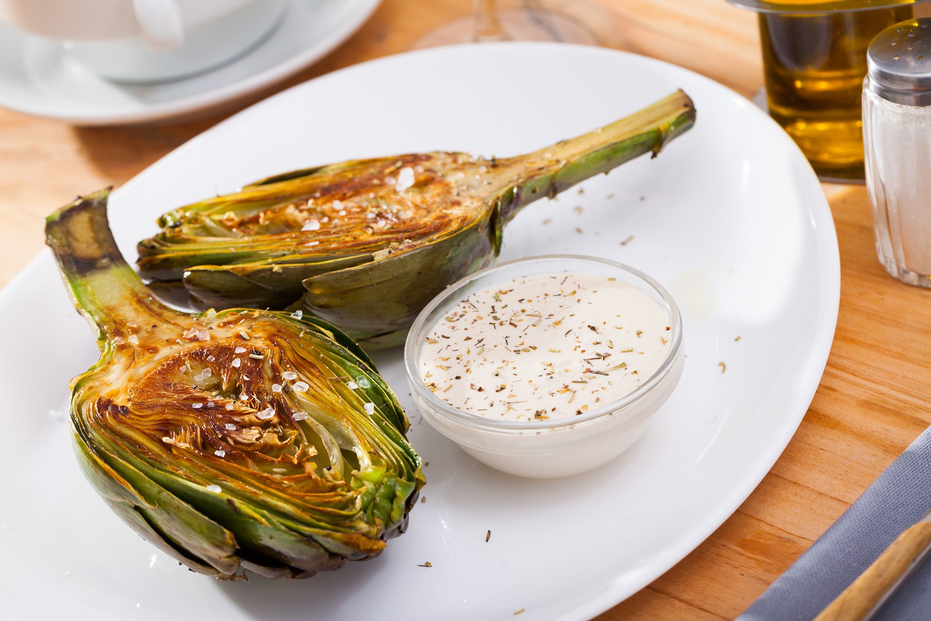 Receta alcachofas con yogur