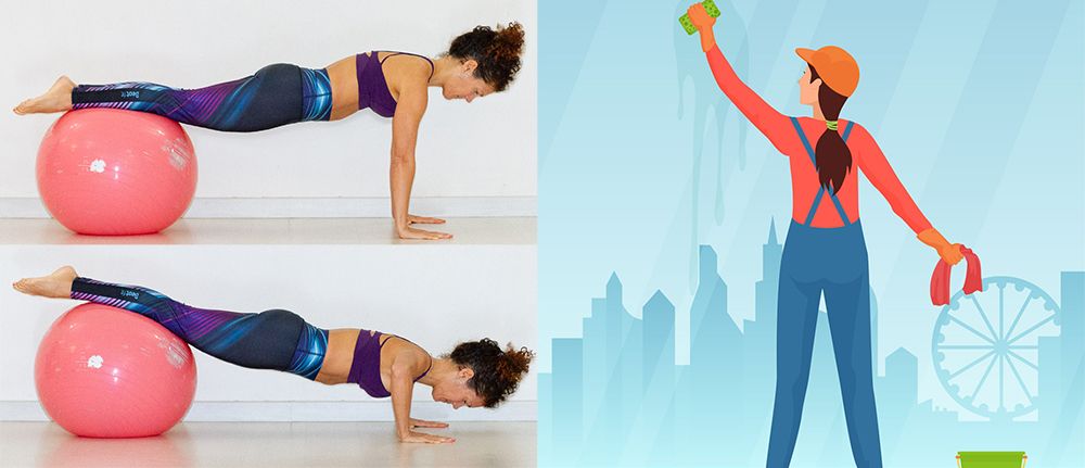 Flexiones Limpiar cristales Flexiones Limpiar cristales