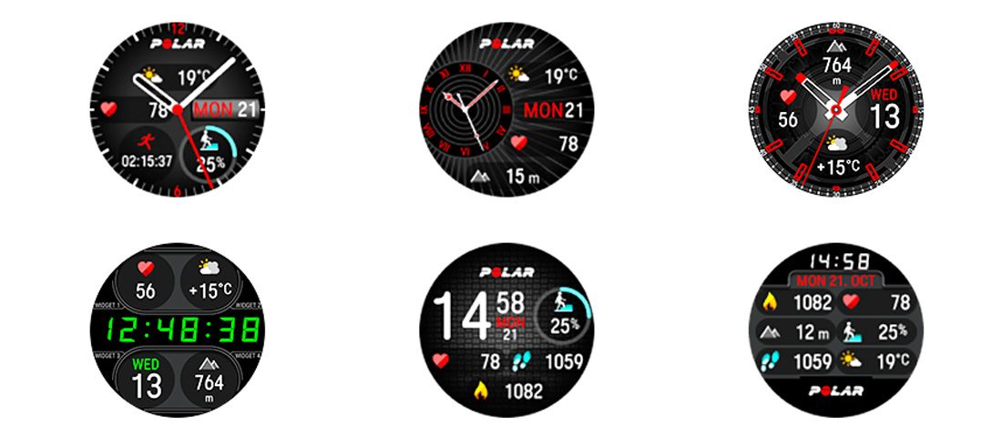 polar vantage m3 vistas reloj