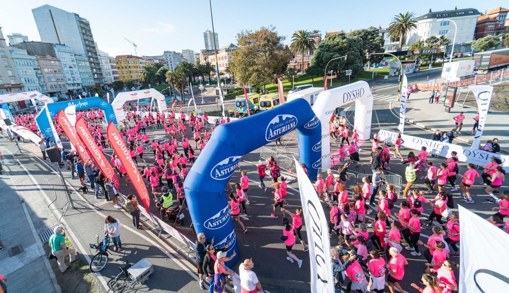 Salida de la Carrera de la Mujer Central Lechera Asturiana de A Coruña